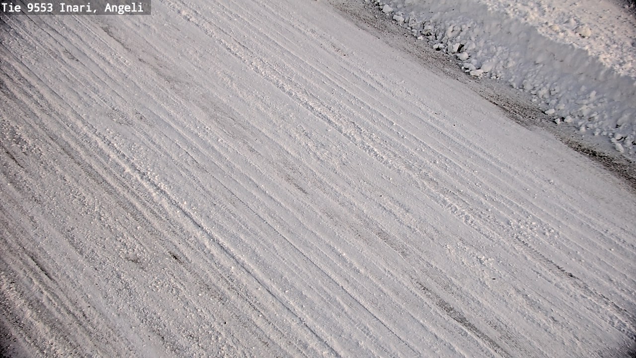 Weather Camera Image Väg 9553 Inari, Angeli, Lintupuolivaara, Inari, Lappi