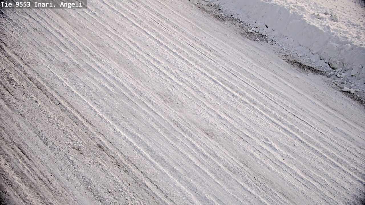 Weather Camera Image Väg 9553 Inari, Angeli, Lintupuolivaara, Inari, Lappi