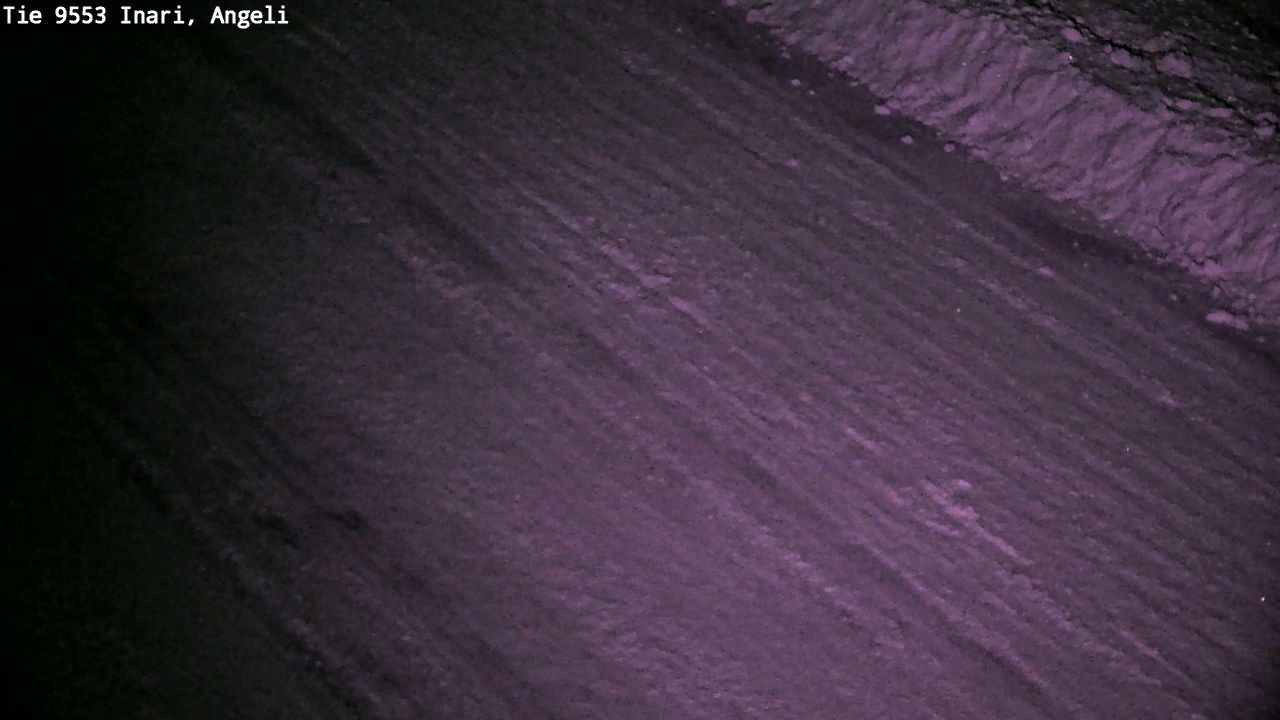 Weather Camera Image Väg 9553 Inari, Angeli, Lintupuolivaara, Inari, Lappi