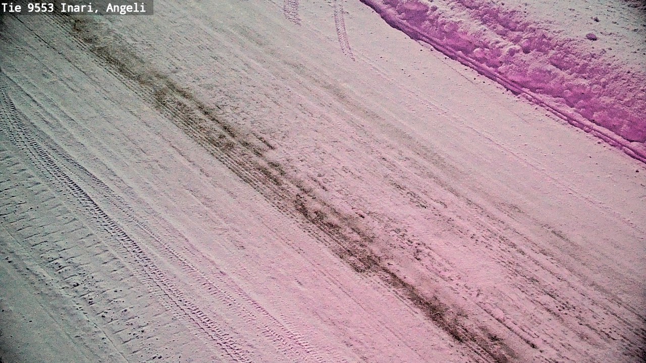 Weather Camera Image Väg 9553 Inari, Angeli, Lintupuolivaara, Inari, Lappi