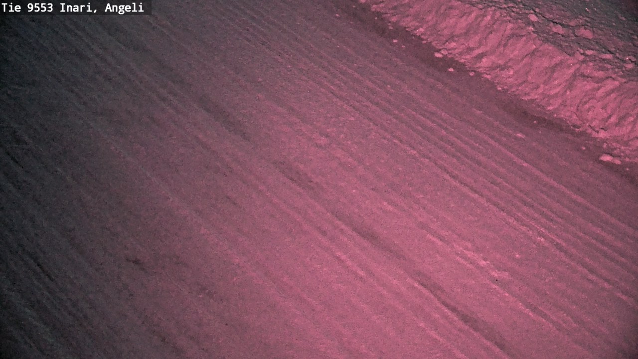 Weather Camera Image Väg 9553 Inari, Angeli, Lintupuolivaara, Inari, Lappi