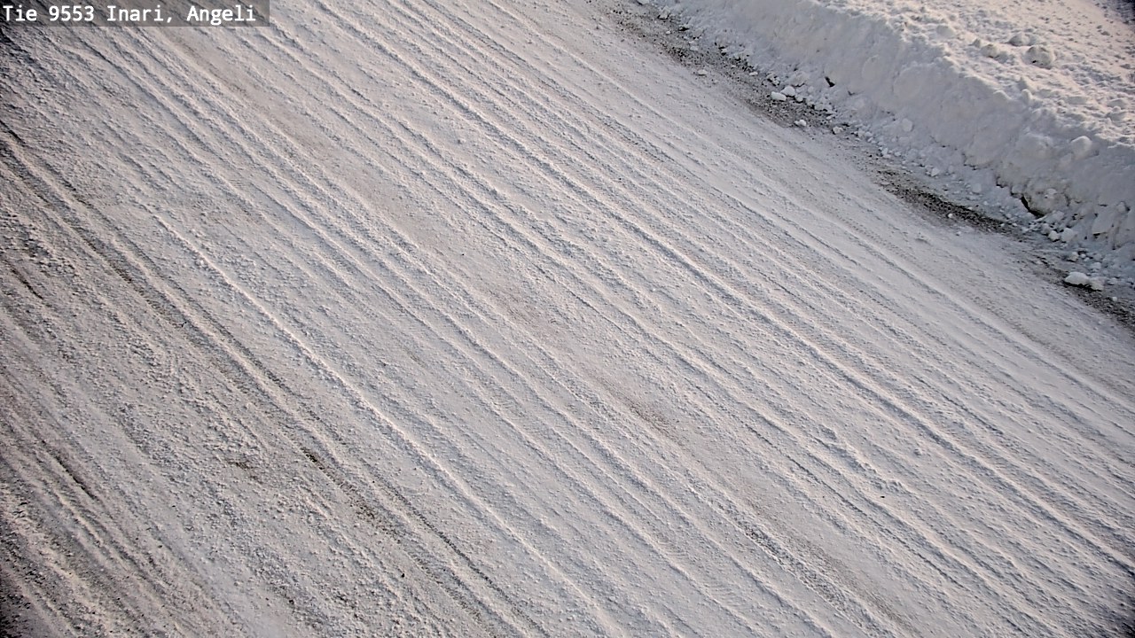 Weather Camera Image Väg 9553 Inari, Angeli, Lintupuolivaara, Inari, Lappi