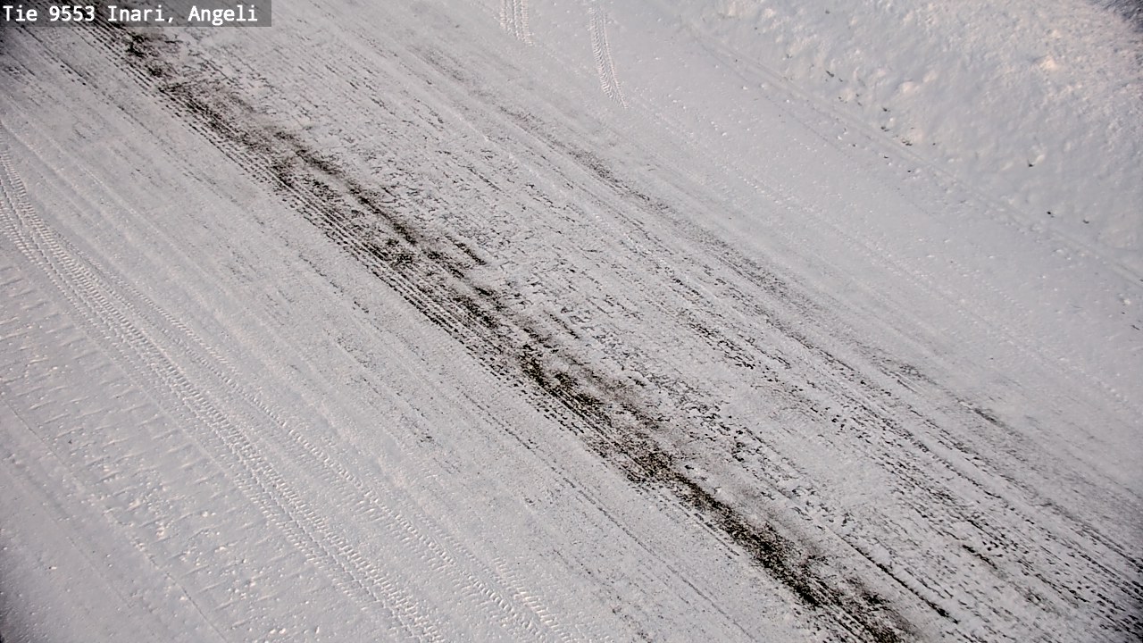 Weather Camera Image Väg 9553 Inari, Angeli, Lintupuolivaara, Inari, Lappi
