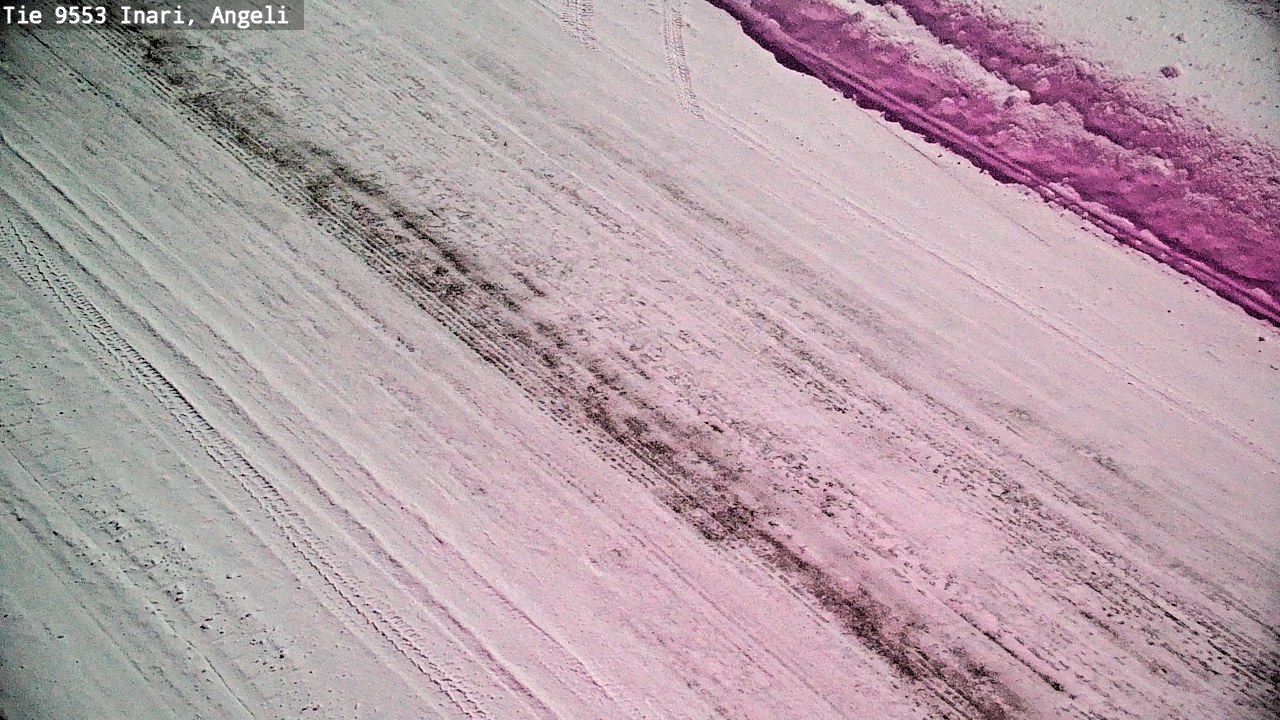 Weather Camera Image Väg 9553 Inari, Angeli, Lintupuolivaara, Inari, Lappi