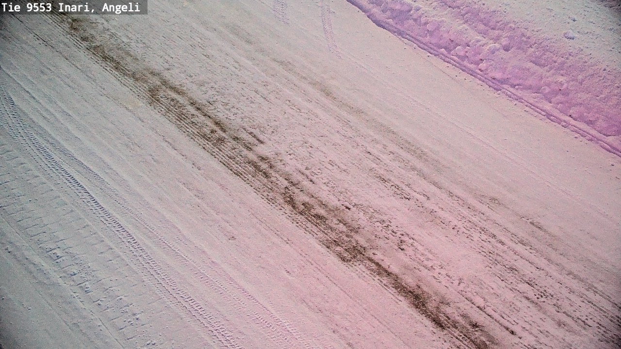 Weather Camera Image Väg 9553 Inari, Angeli, Lintupuolivaara, Inari, Lappi