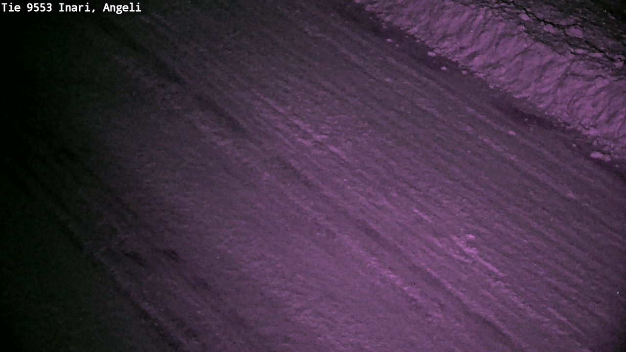 Weather Camera Image Väg 9553 Inari, Angeli, Lintupuolivaara, Inari, Lappi