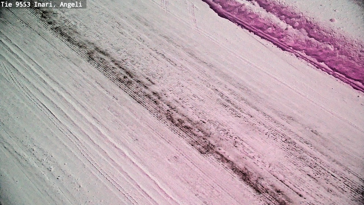 Weather Camera Image Väg 9553 Inari, Angeli, Lintupuolivaara, Inari, Lappi