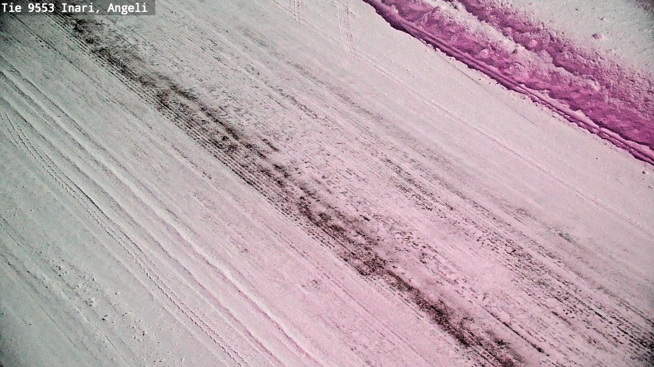 Weather Camera Image Väg 9553 Inari, Angeli, Lintupuolivaara, Inari, Lappi