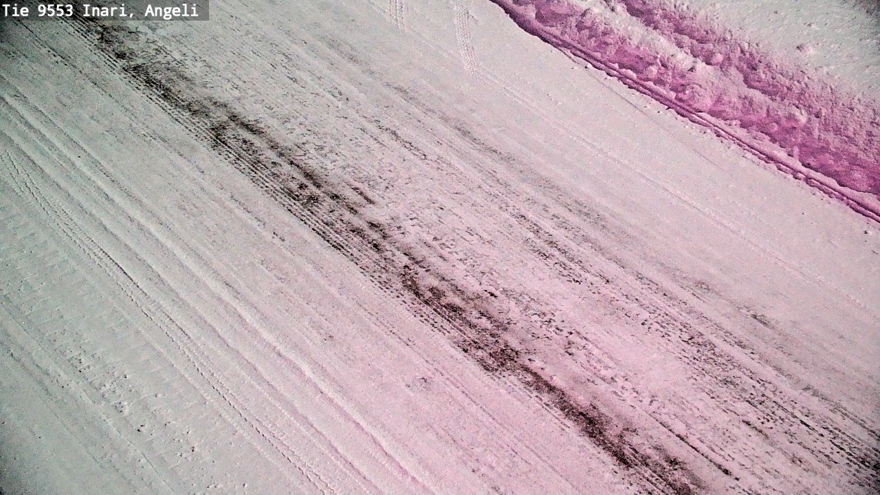 Weather Camera Image Väg 9553 Inari, Angeli, Lintupuolivaara, Inari, Lappi