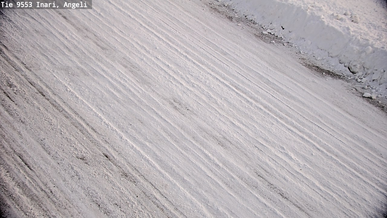 Weather Camera Image Väg 9553 Inari, Angeli, Lintupuolivaara, Inari, Lappi