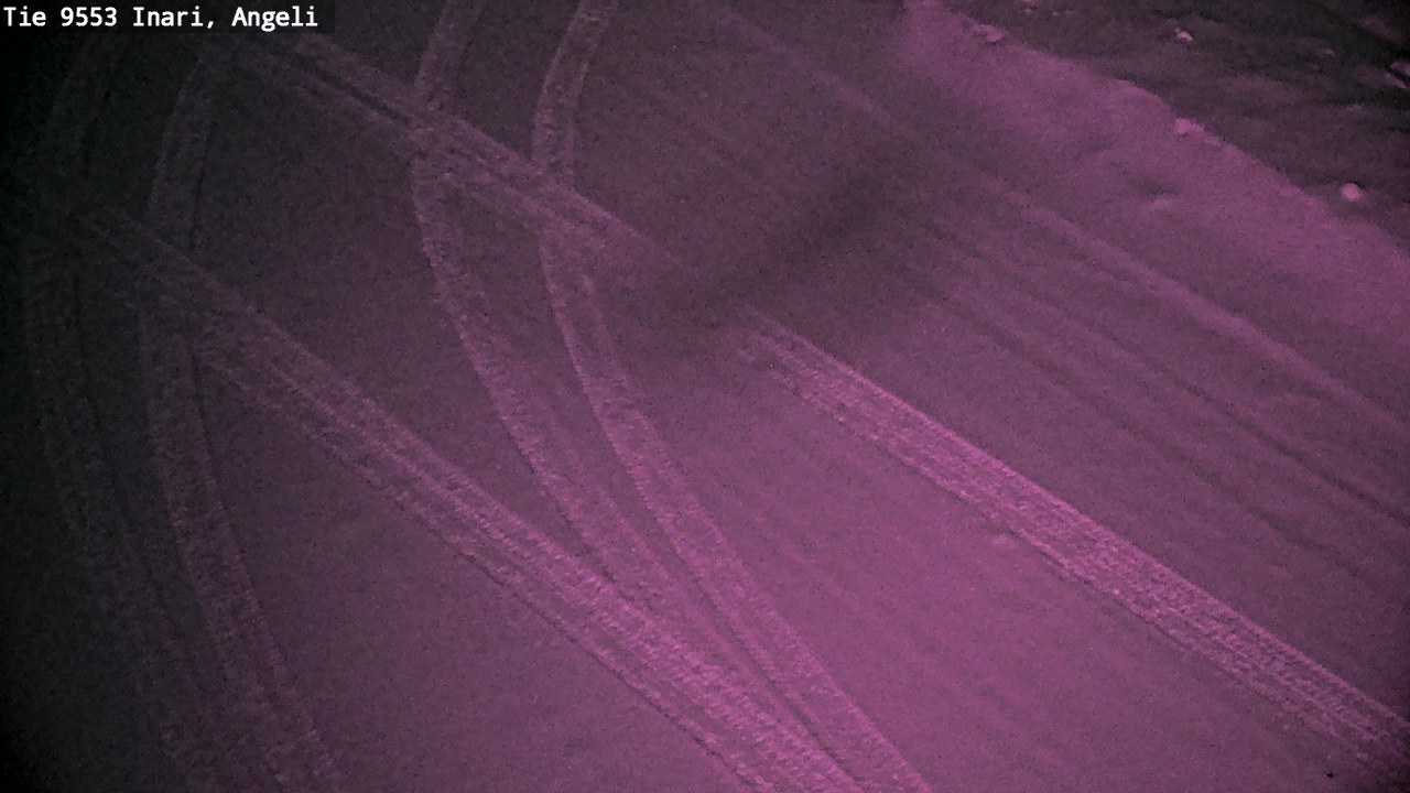 Weather Camera Image Väg 9553 Inari, Angeli, Lintupuolivaara, Inari, Lappi