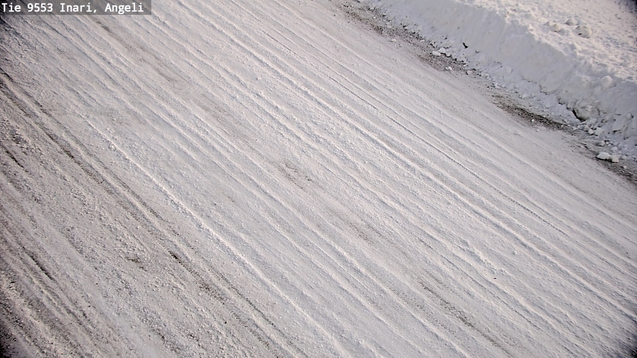 Weather Camera Image Väg 9553 Inari, Angeli, Lintupuolivaara, Inari, Lappi