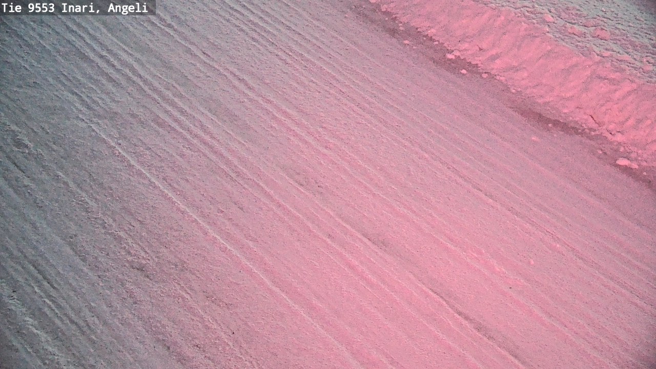 Weather Camera Image Väg 9553 Inari, Angeli, Lintupuolivaara, Inari, Lappi