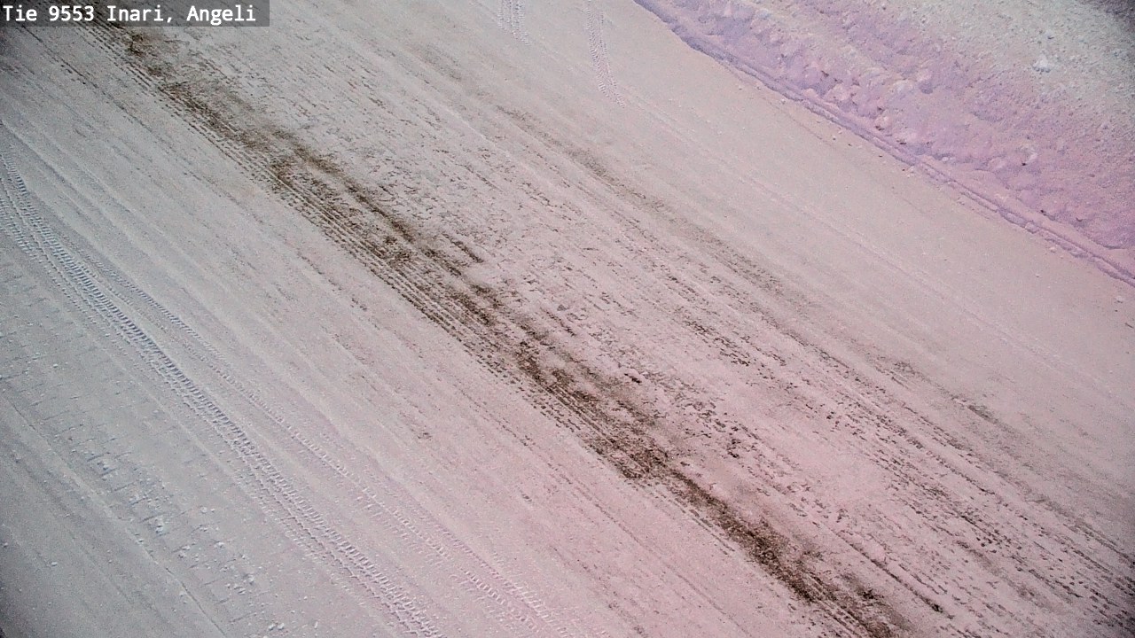 Weather Camera Image Väg 9553 Inari, Angeli, Lintupuolivaara, Inari, Lappi