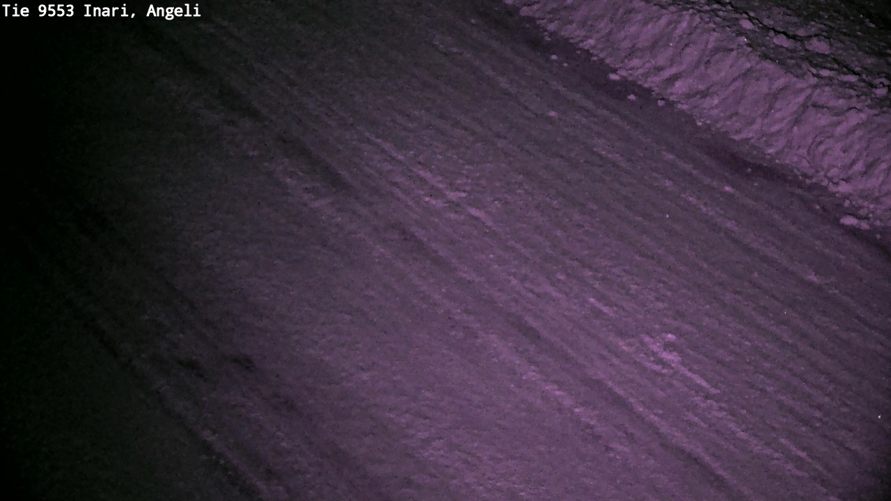 Weather Camera Image Väg 9553 Inari, Angeli, Lintupuolivaara, Inari, Lappi