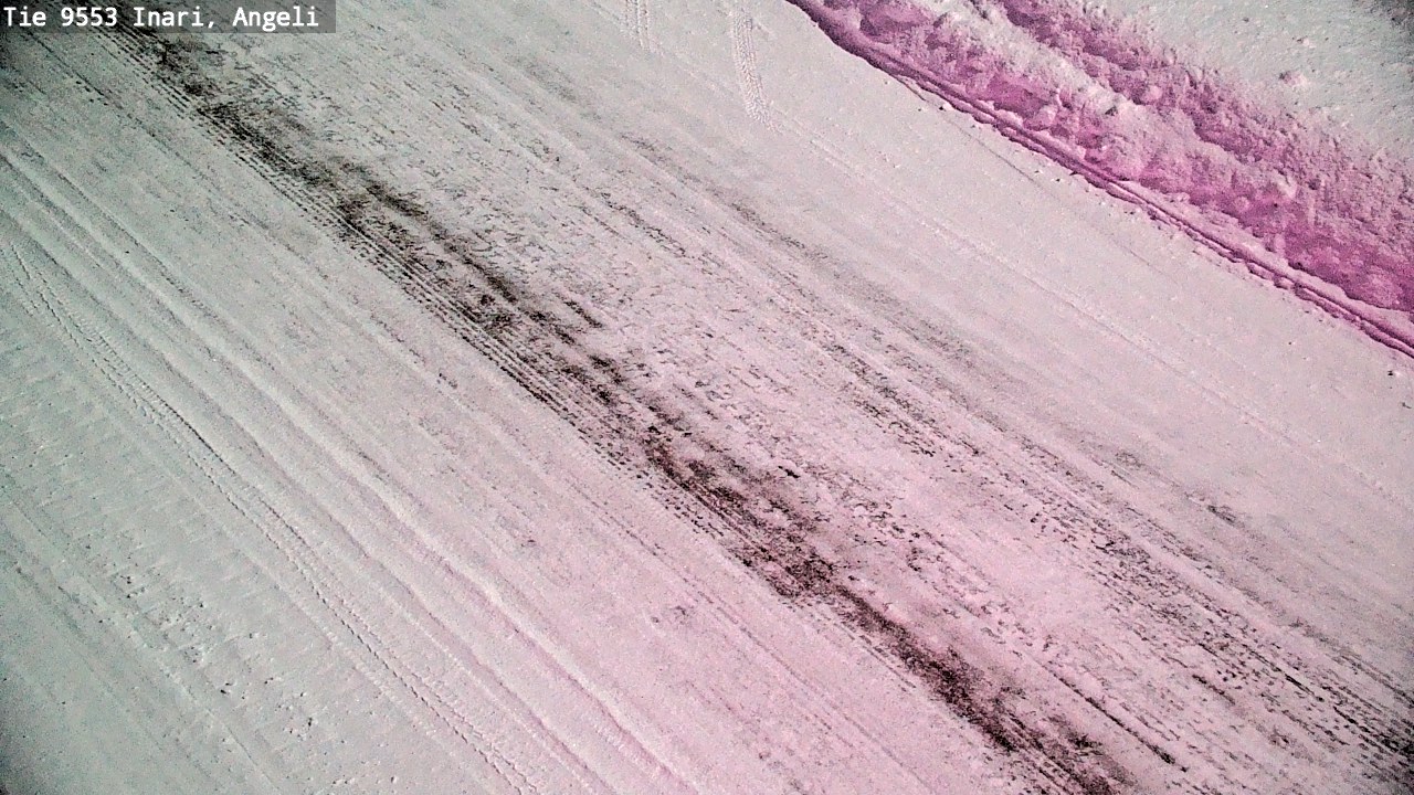 Weather Camera Image Väg 9553 Inari, Angeli, Lintupuolivaara, Inari, Lappi