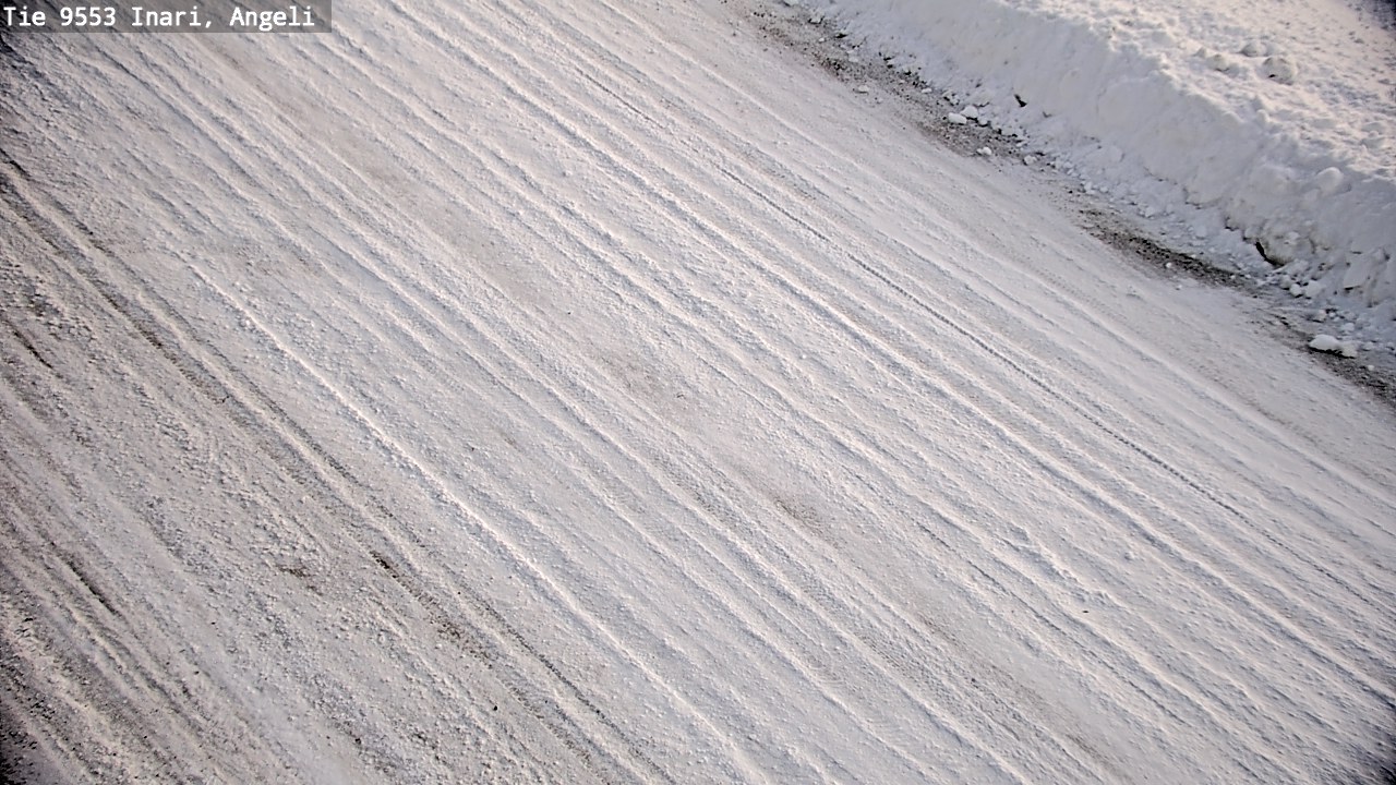 Weather Camera Image Väg 9553 Inari, Angeli, Lintupuolivaara, Inari, Lappi