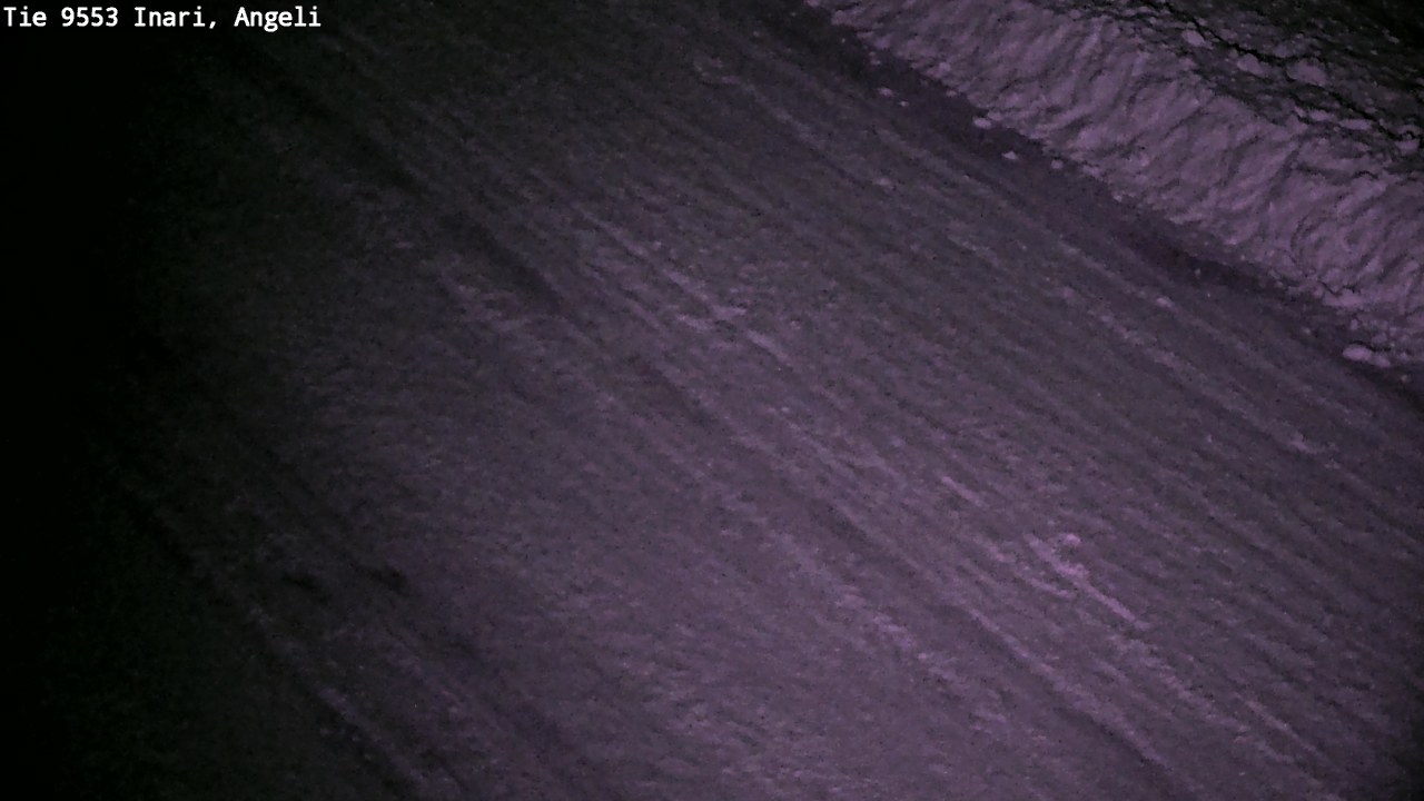 Weather Camera Image Väg 9553 Inari, Angeli, Lintupuolivaara, Inari, Lappi