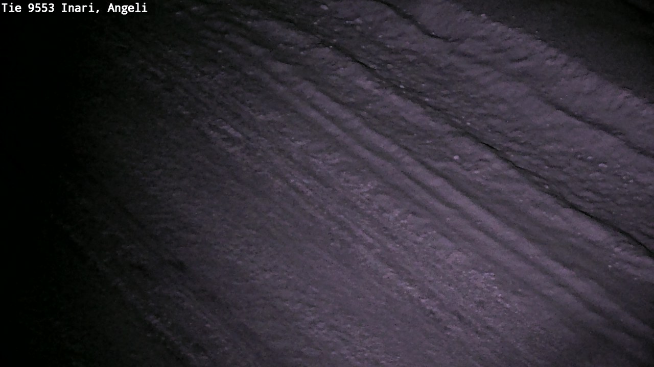 Weather Camera Image Väg 9553 Inari, Angeli, Lintupuolivaara, Inari, Lappi