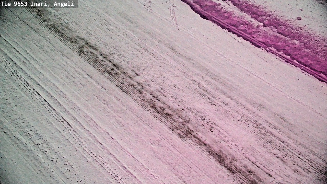 Weather Camera Image Väg 9553 Inari, Angeli, Lintupuolivaara, Inari, Lappi