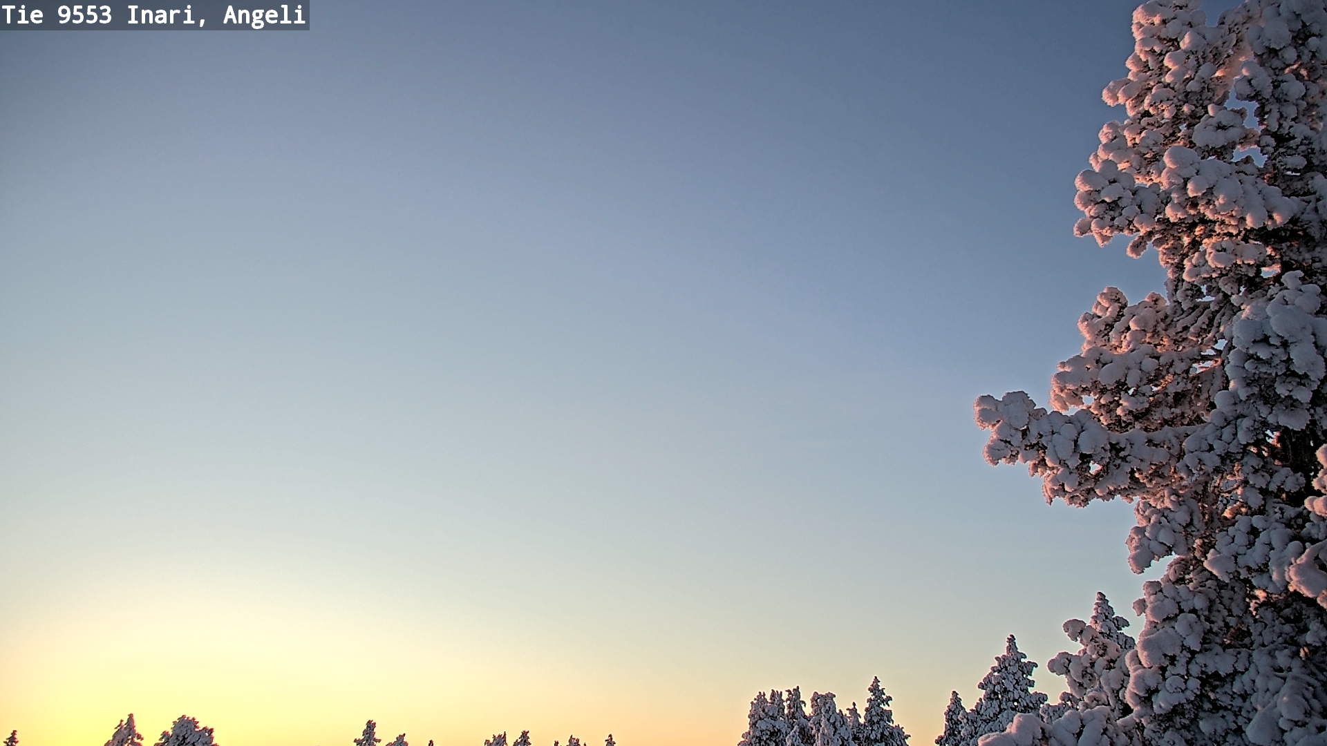 Weather Camera Image Road 9553 Inari, Angeli, Lintupuolivaara, Inari, Lappi