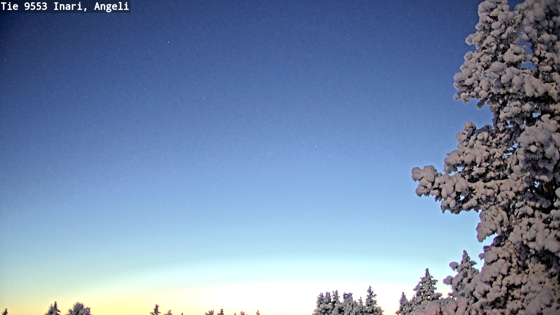 Weather Camera Image Road 9553 Inari, Angeli, Lintupuolivaara, Inari, Lappi