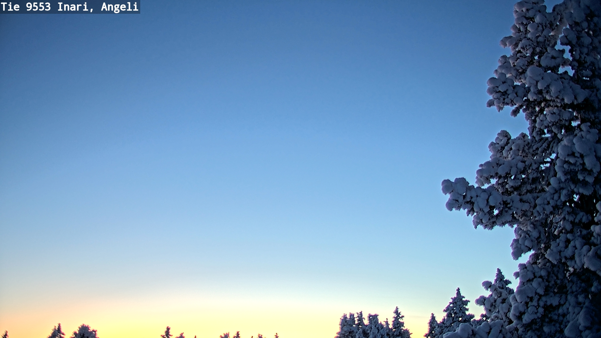 Weather Camera Image Road 9553 Inari, Angeli, Lintupuolivaara, Inari, Lappi
