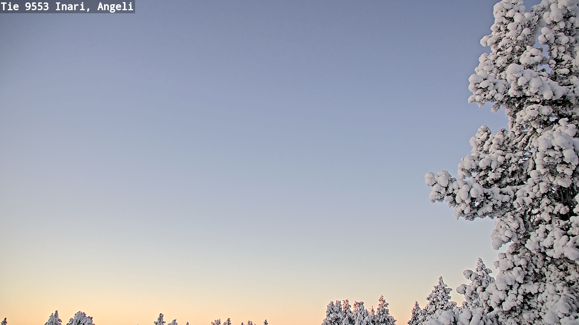 Weather Camera Image Road 9553 Inari, Angeli, Lintupuolivaara, Inari, Lappi
