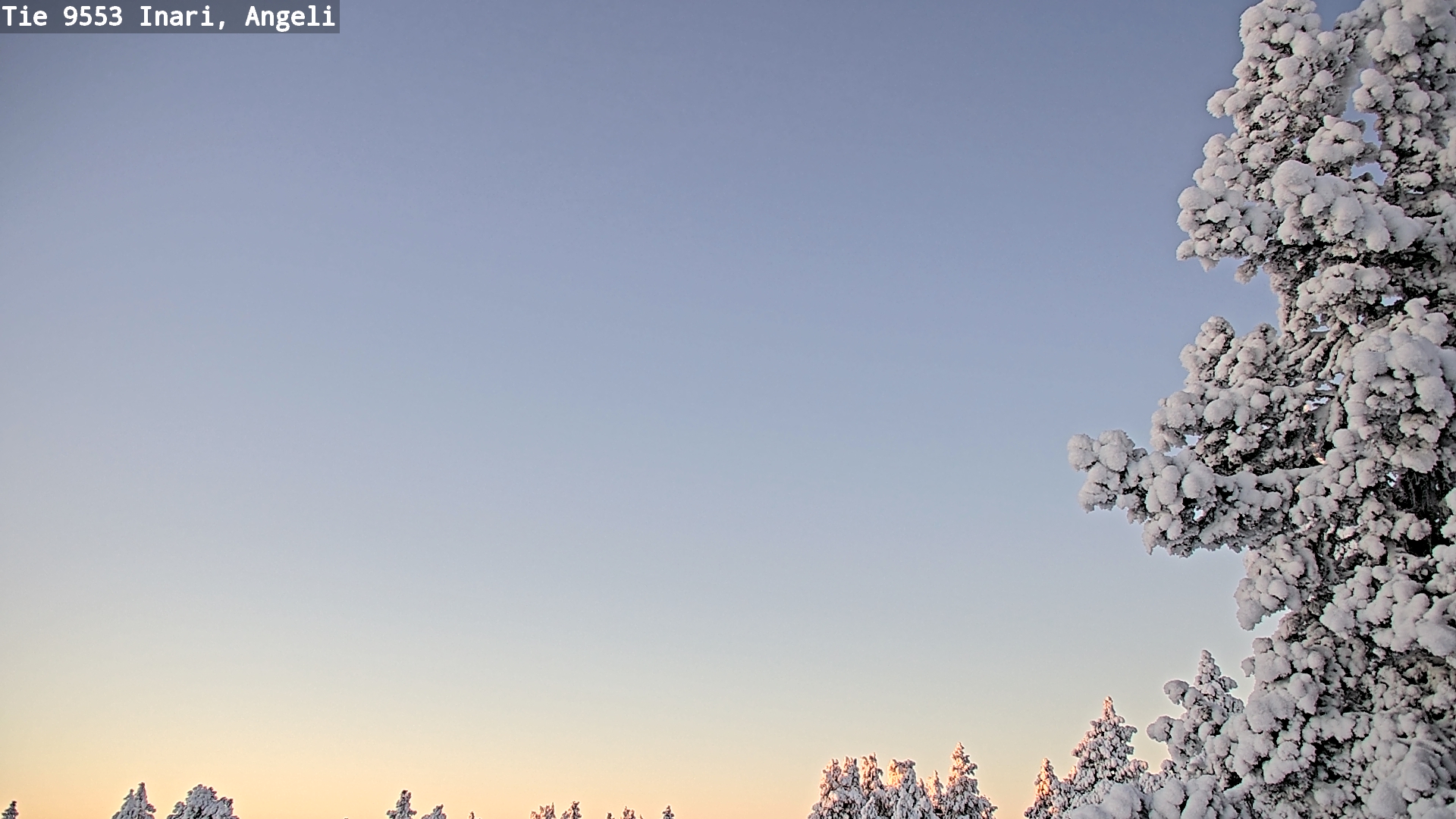 Weather Camera Image Road 9553 Inari, Angeli, Lintupuolivaara, Inari, Lappi