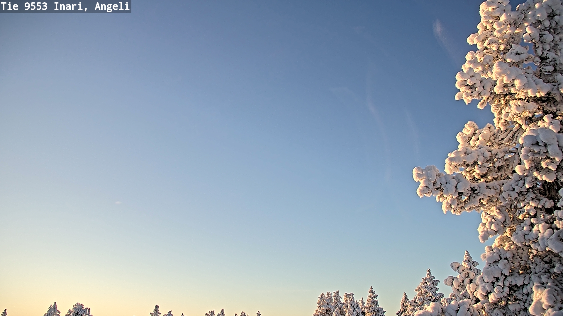 Weather Camera Image Road 9553 Inari, Angeli, Lintupuolivaara, Inari, Lappi