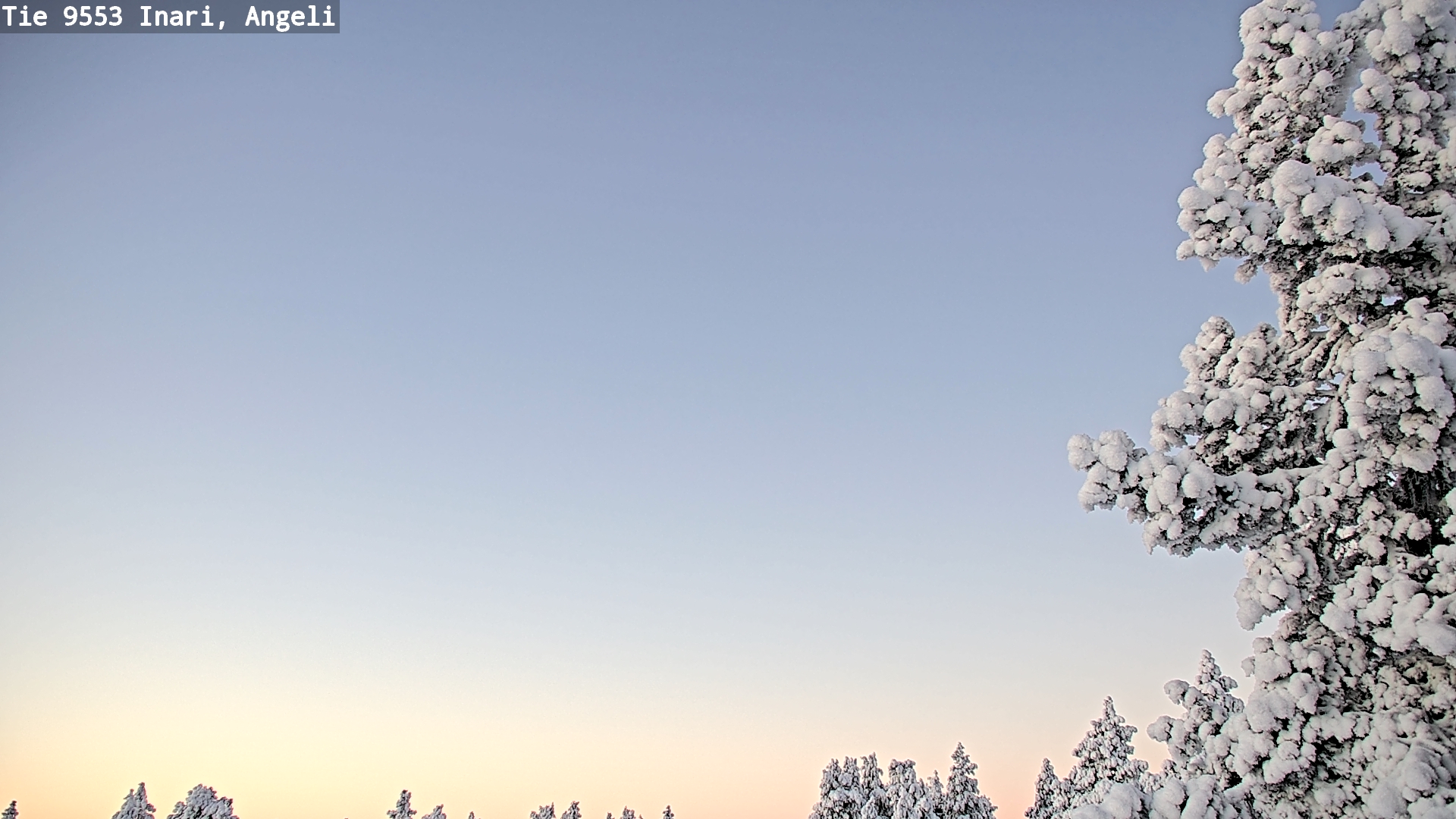 Weather Camera Image Road 9553 Inari, Angeli, Lintupuolivaara, Inari, Lappi
