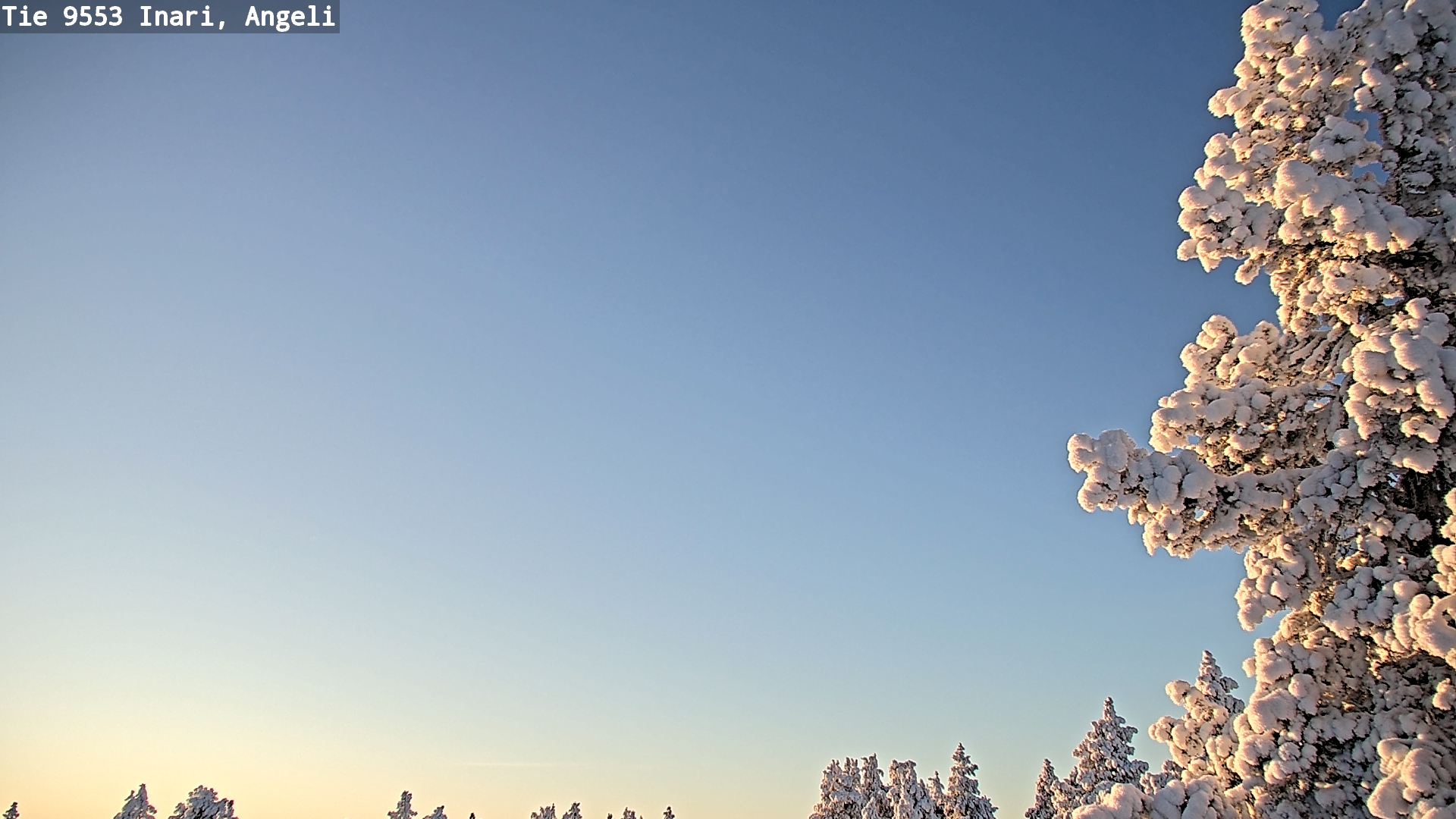 Weather Camera Image Väg 9553 Inari, Angeli, Lintupuolivaara, Inari, Lappi