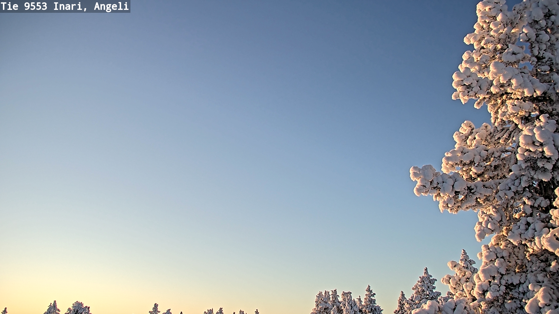 Weather Camera Image Road 9553 Inari, Angeli, Lintupuolivaara, Inari, Lappi