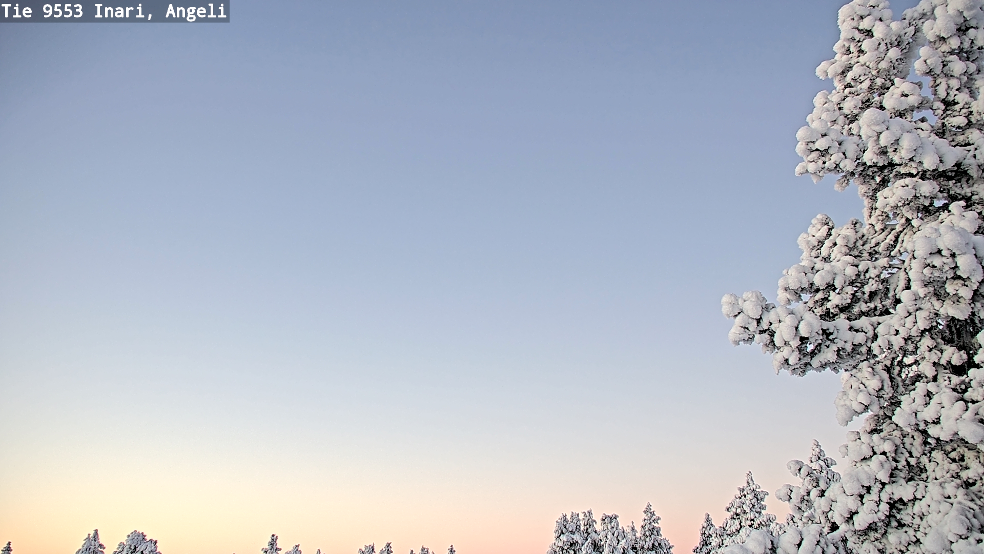 Weather Camera Image Road 9553 Inari, Angeli, Lintupuolivaara, Inari, Lappi