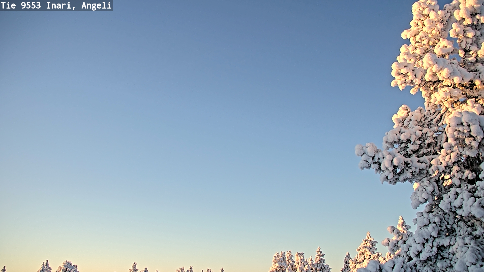 Weather Camera Image Road 9553 Inari, Angeli, Lintupuolivaara, Inari, Lappi