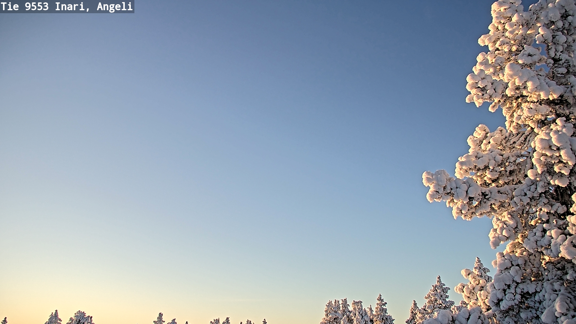 Weather Camera Image Road 9553 Inari, Angeli, Lintupuolivaara, Inari, Lappi