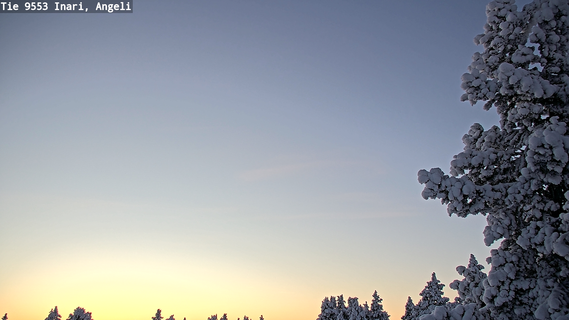 Weather Camera Image Road 9553 Inari, Angeli, Lintupuolivaara, Inari, Lappi