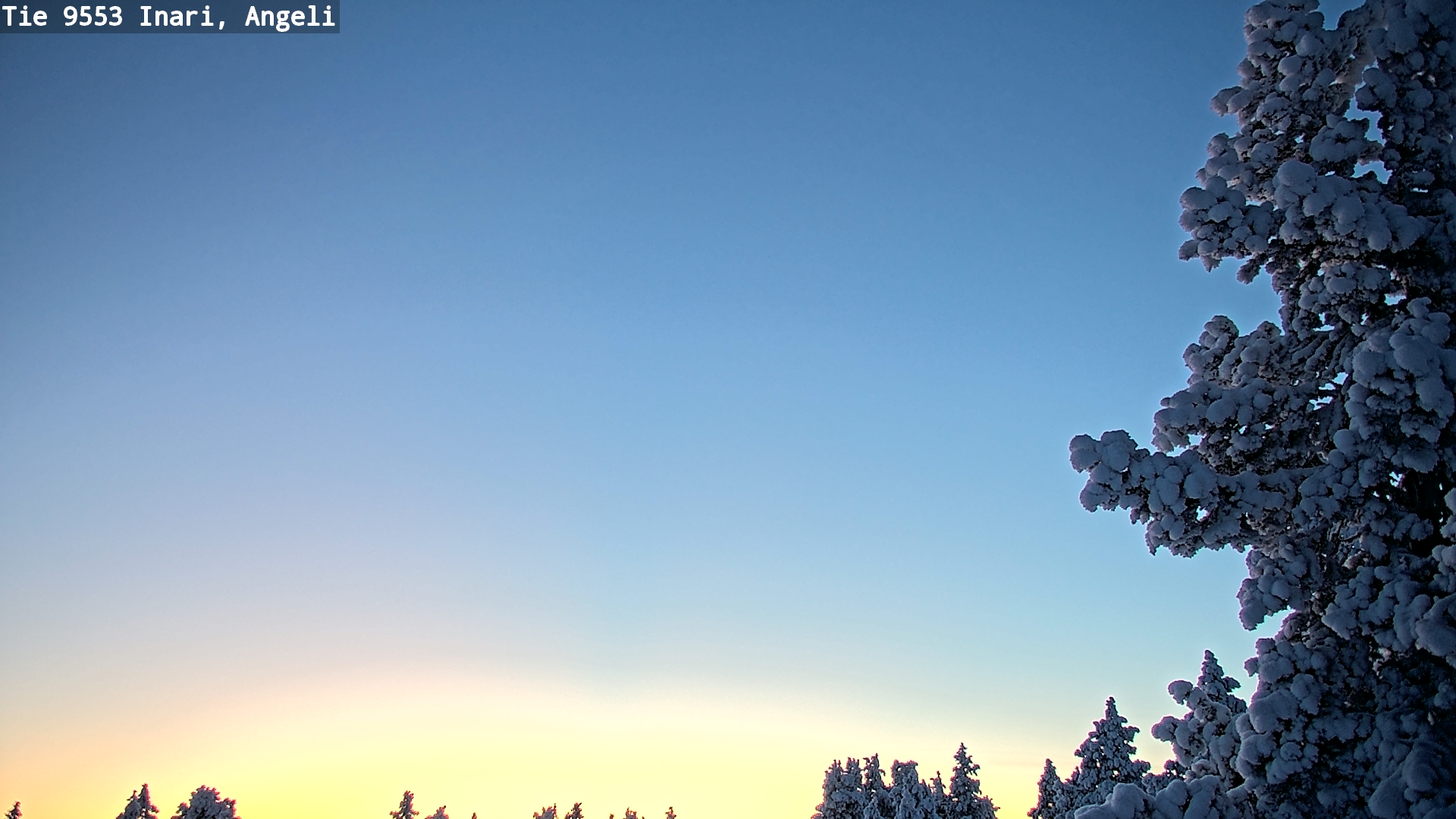 Weather Camera Image Road 9553 Inari, Angeli, Lintupuolivaara, Inari, Lappi