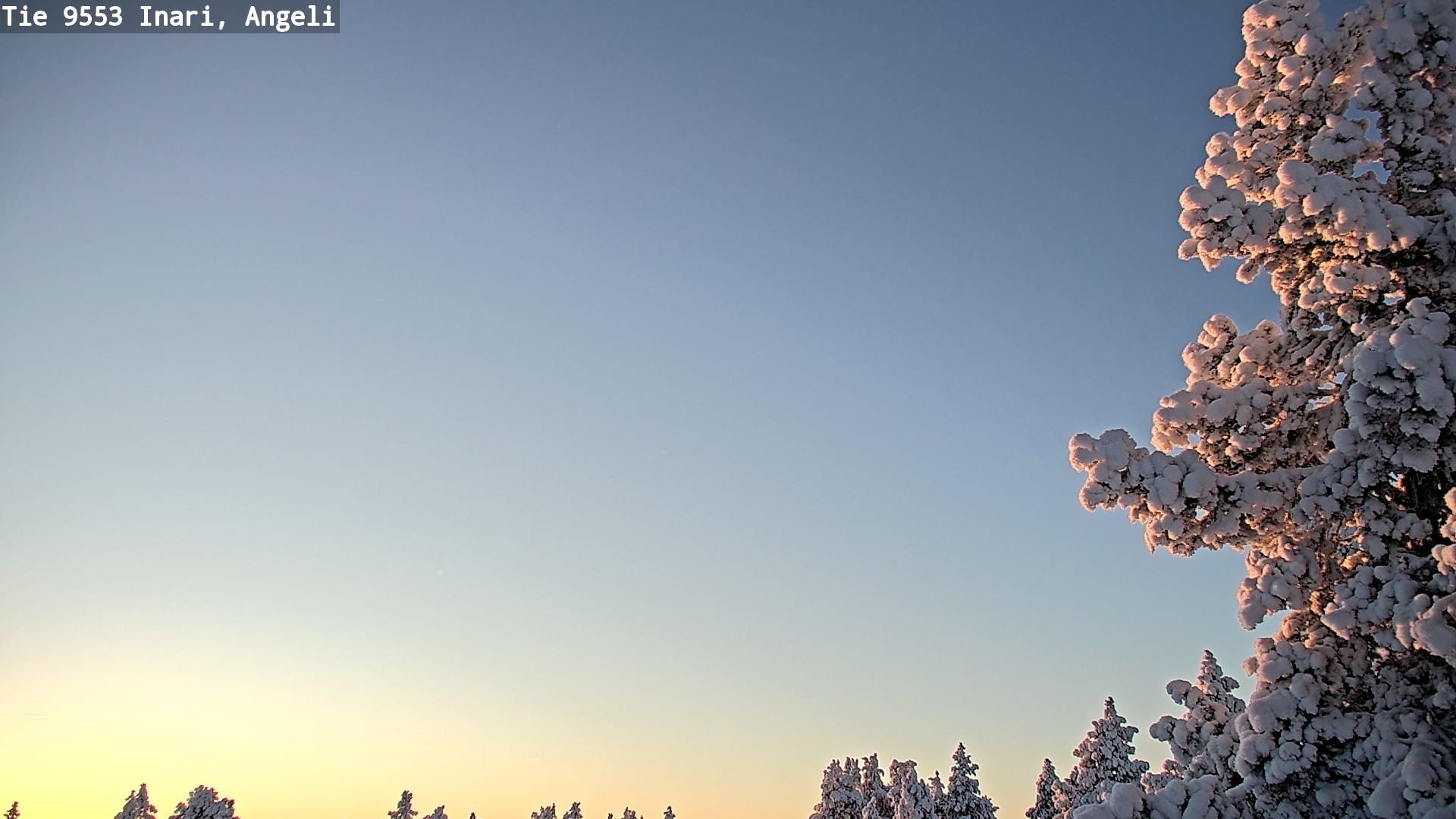 Weather Camera Image Road 9553 Inari, Angeli, Lintupuolivaara, Inari, Lappi