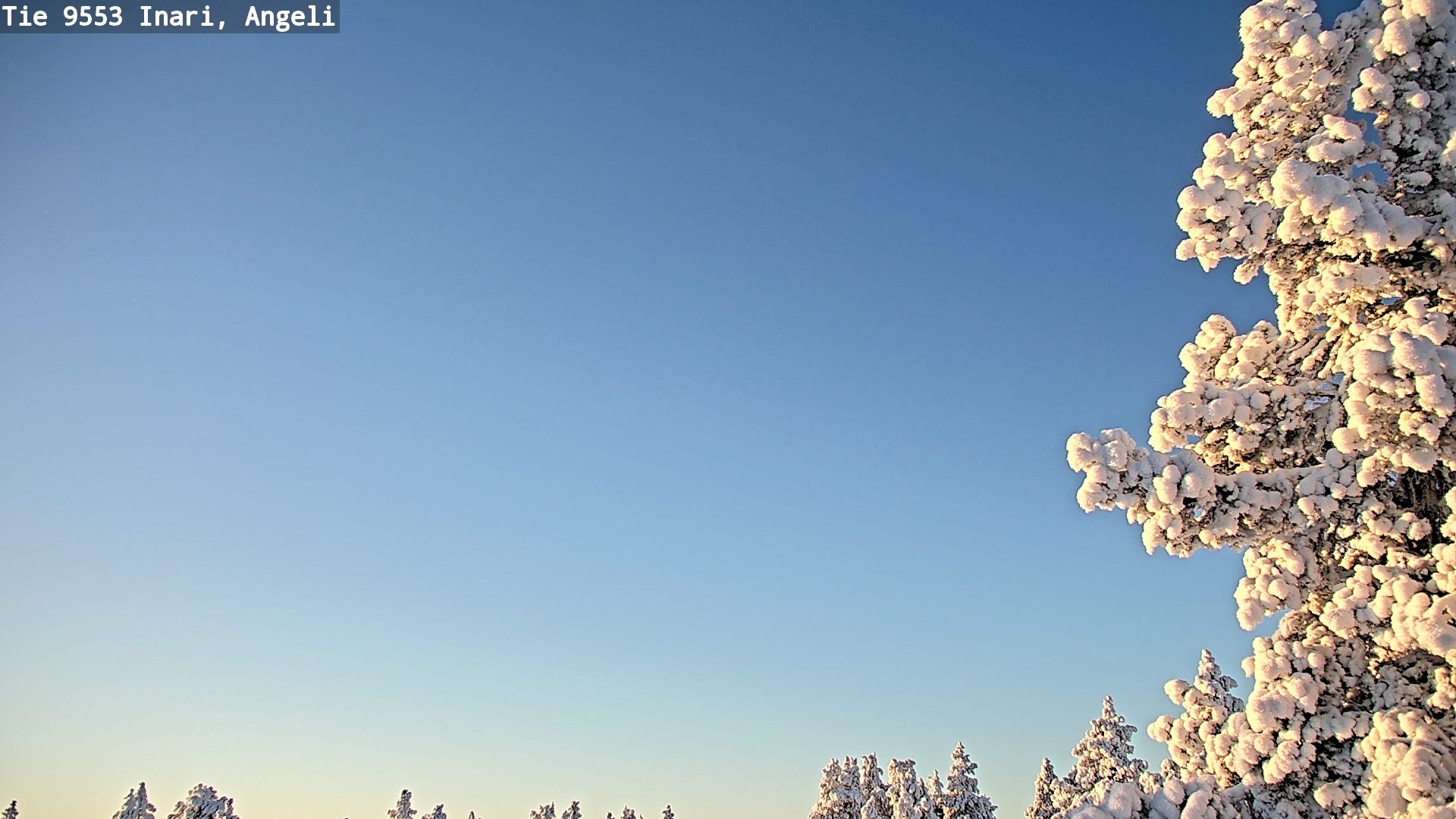 Weather Camera Image Road 9553 Inari, Angeli, Lintupuolivaara, Inari, Lappi
