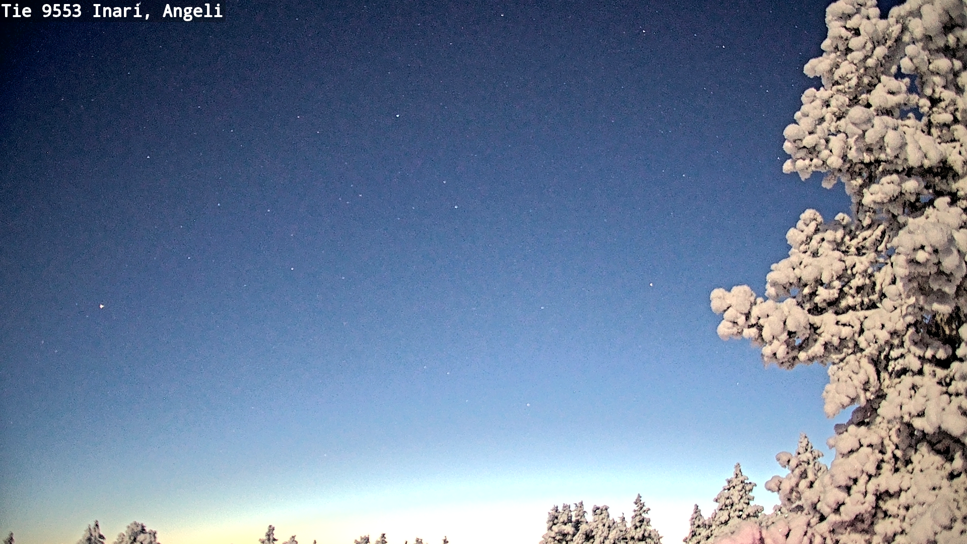 Weather Camera Image Road 9553 Inari, Angeli, Lintupuolivaara, Inari, Lappi