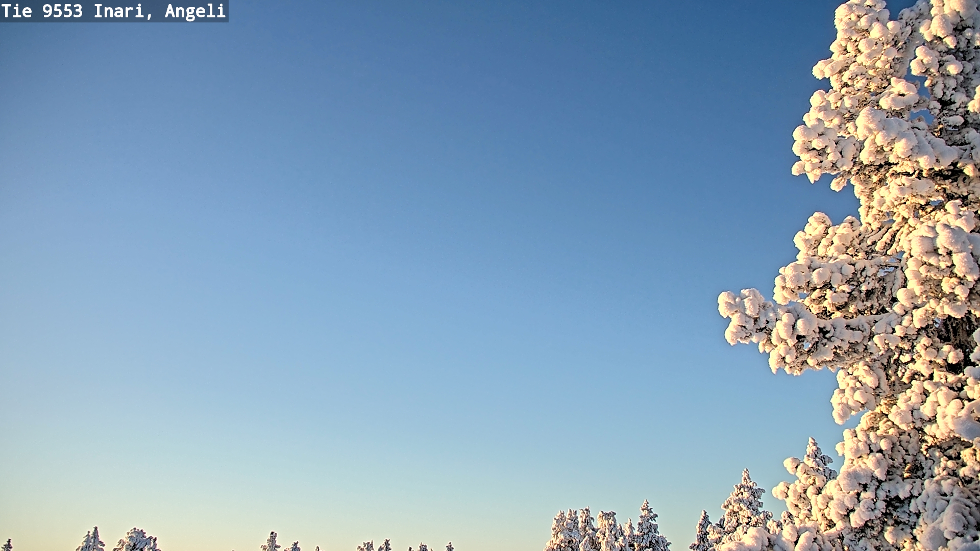 Weather Camera Image Road 9553 Inari, Angeli, Lintupuolivaara, Inari, Lappi