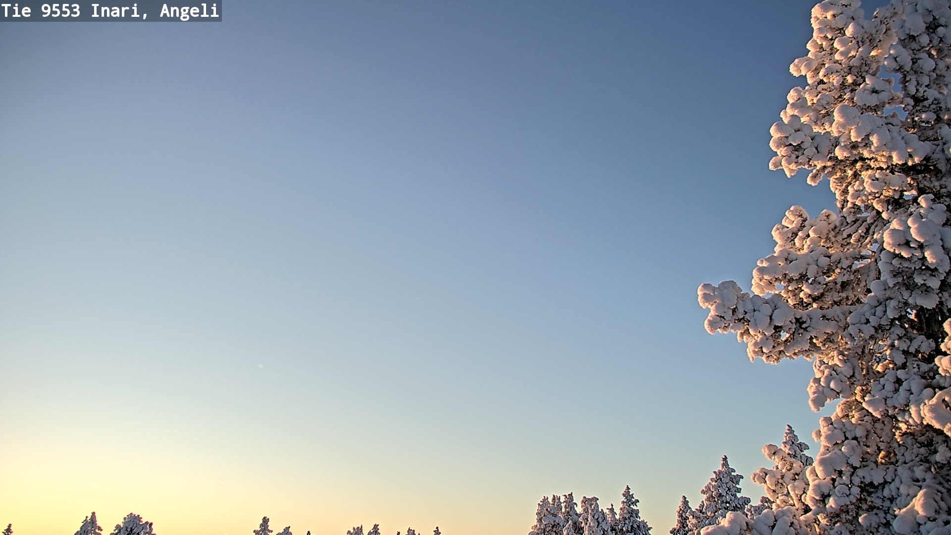 Weather Camera Image Road 9553 Inari, Angeli, Lintupuolivaara, Inari, Lappi
