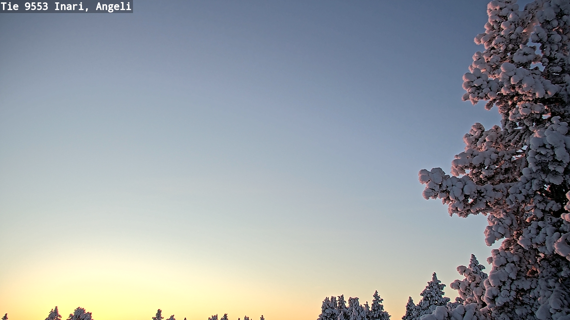 Weather Camera Image Road 9553 Inari, Angeli, Lintupuolivaara, Inari, Lappi