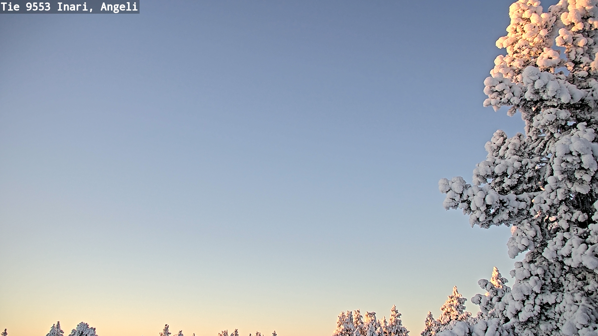 Weather Camera Image Road 9553 Inari, Angeli, Lintupuolivaara, Inari, Lappi
