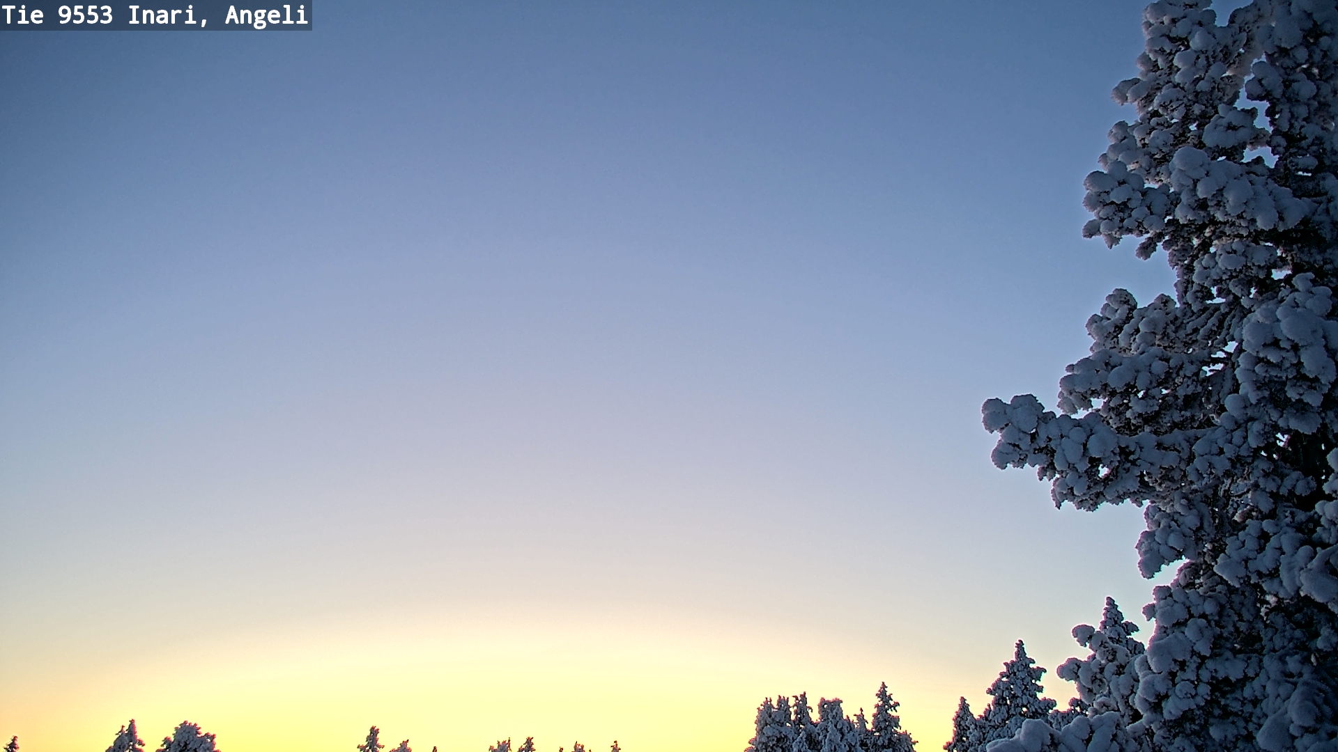 Weather Camera Image Road 9553 Inari, Angeli, Lintupuolivaara, Inari, Lappi