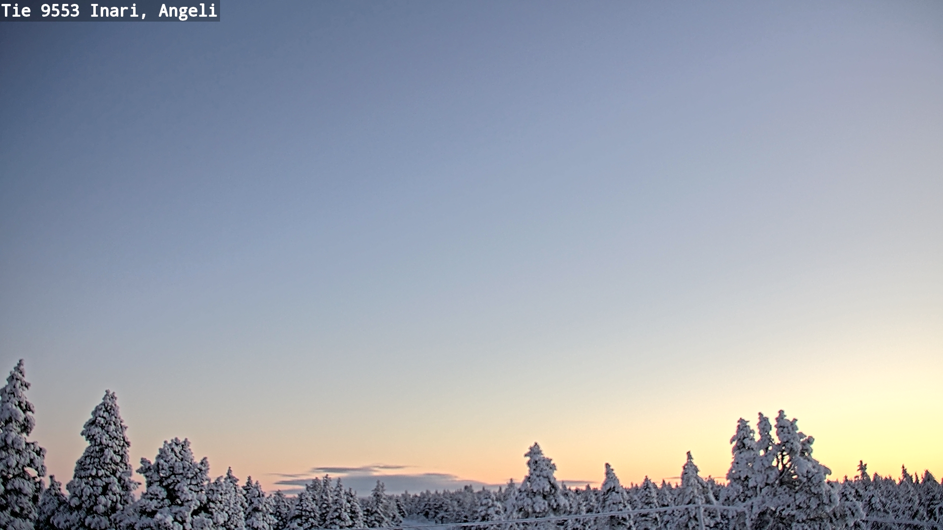 Weather Camera Image Road 9553 Inari, Angeli, Lintupuolivaara, Inari, Lappi