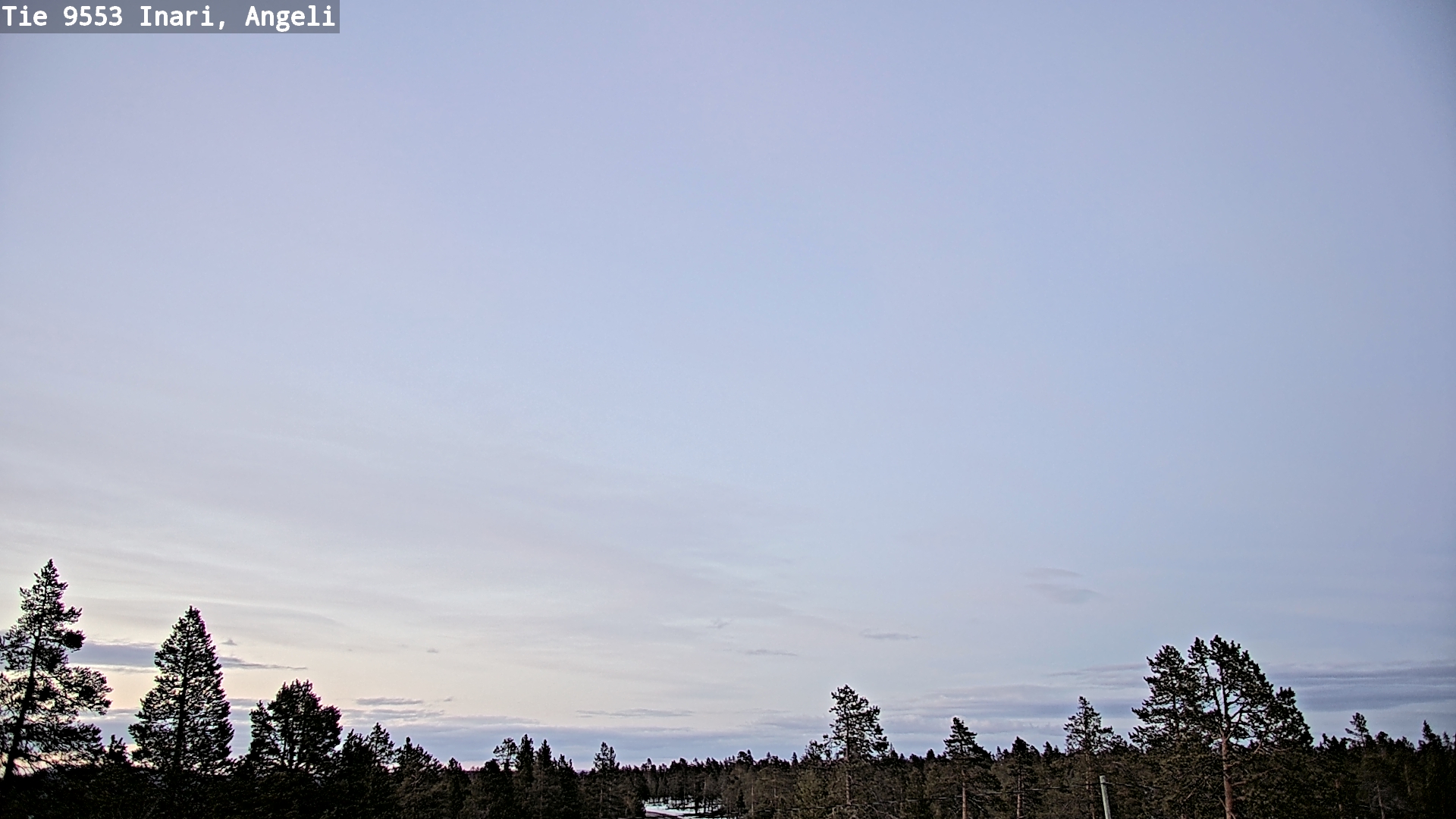 Weather Camera Image Road 9553 Inari, Angeli, Lintupuolivaara, Inari, Lappi