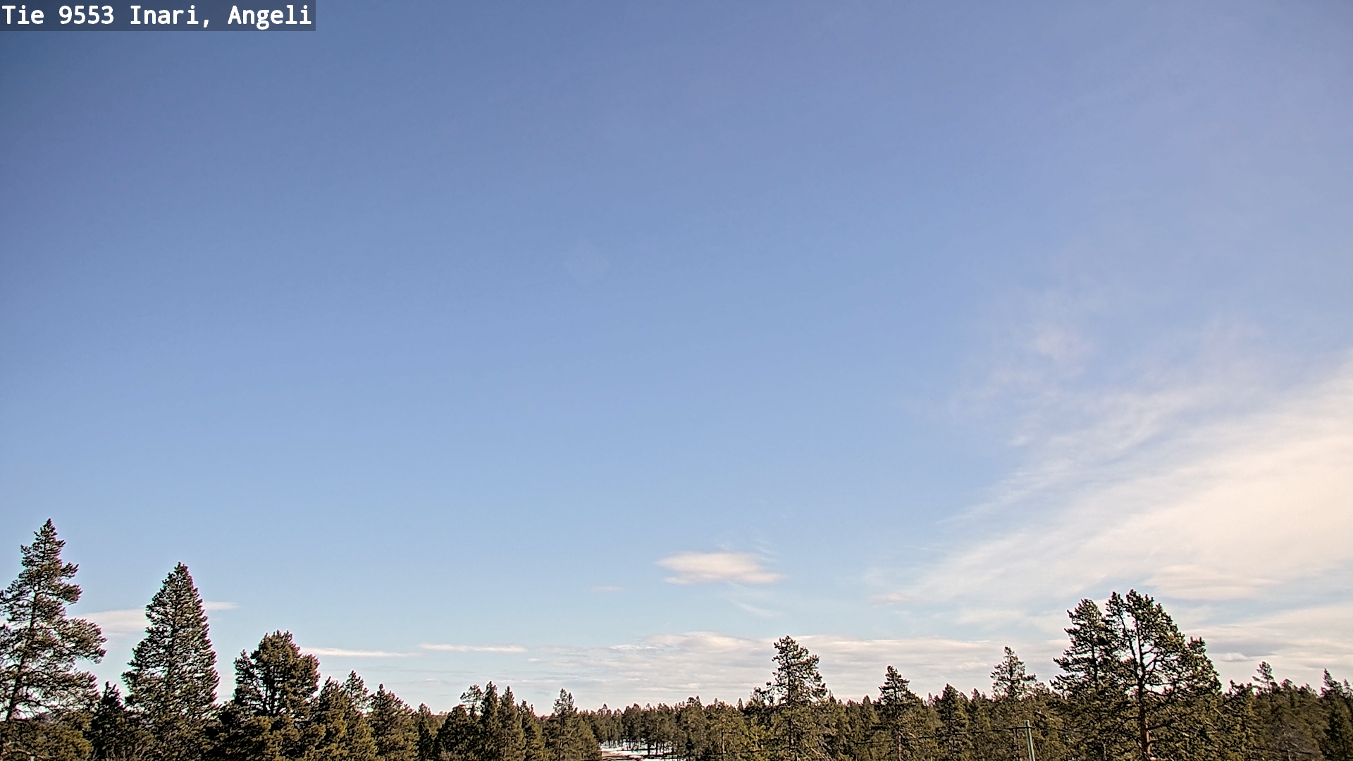 Weather Camera Image Road 9553 Inari, Angeli, Lintupuolivaara, Inari, Lappi