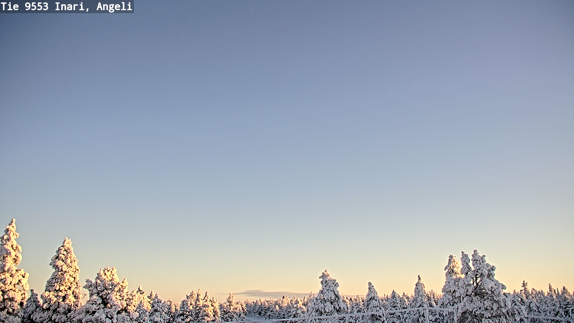 Weather Camera Image Road 9553 Inari, Angeli, Lintupuolivaara, Inari, Lappi